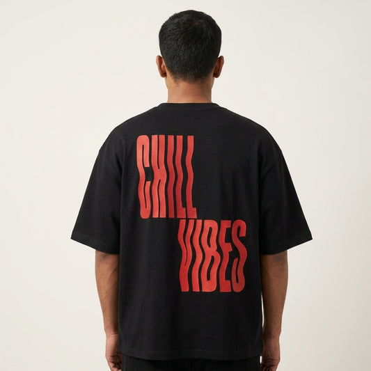 Chill Vibes Oversized Graphic T-Shirt