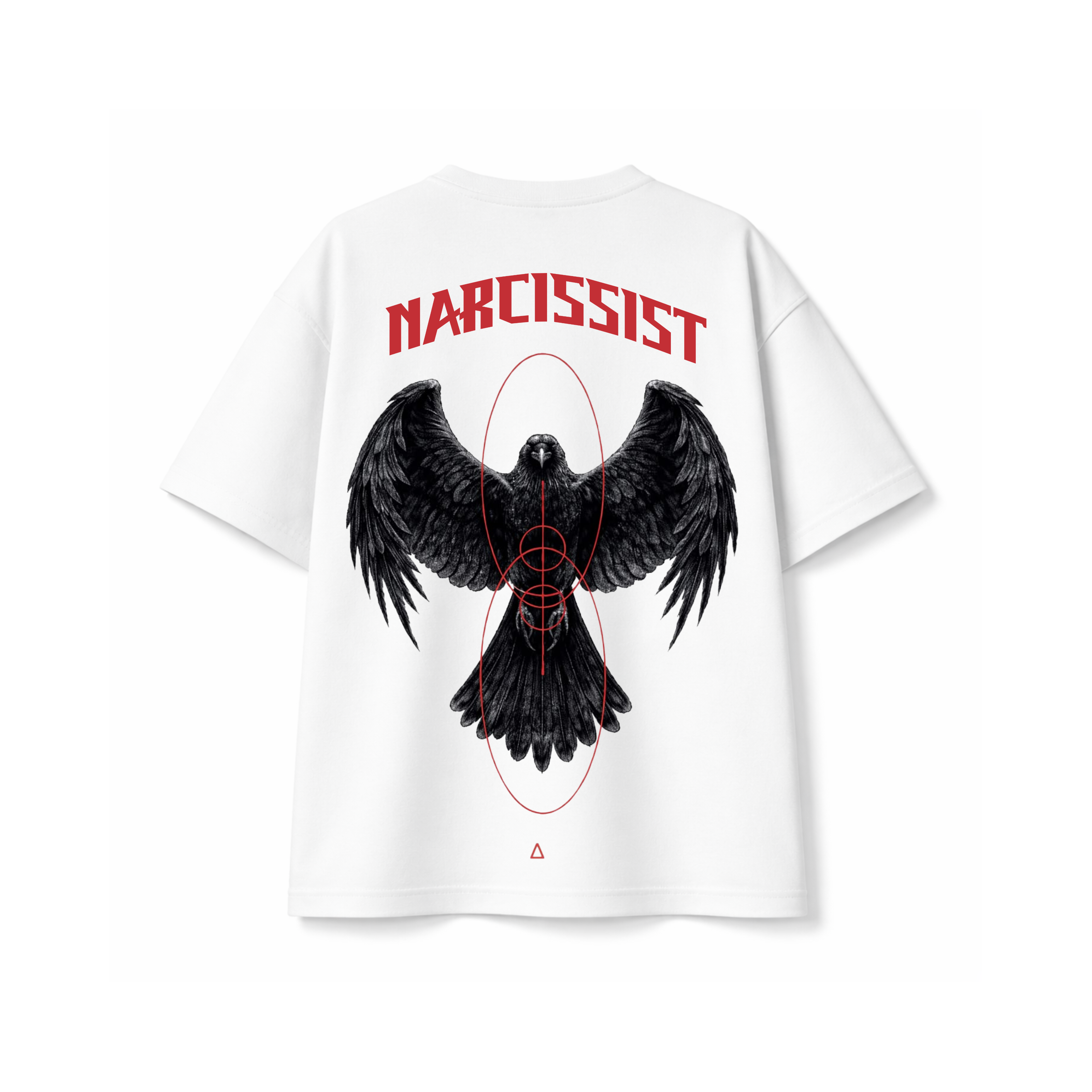 Narcissist Raven Oversized Tee – Dark Streetwear Graphic T-Shirt | Drip N Slay