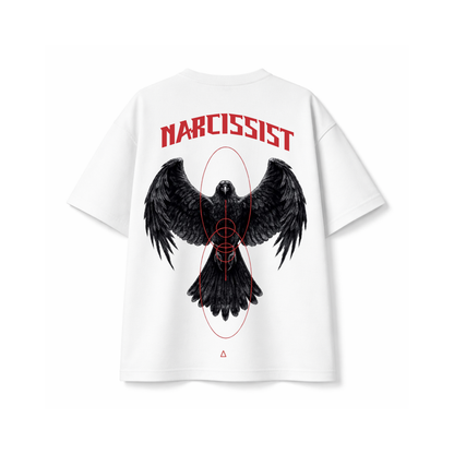 Narcissist Raven Oversized T-Shirt | Streetwear Graphic Tee for Men