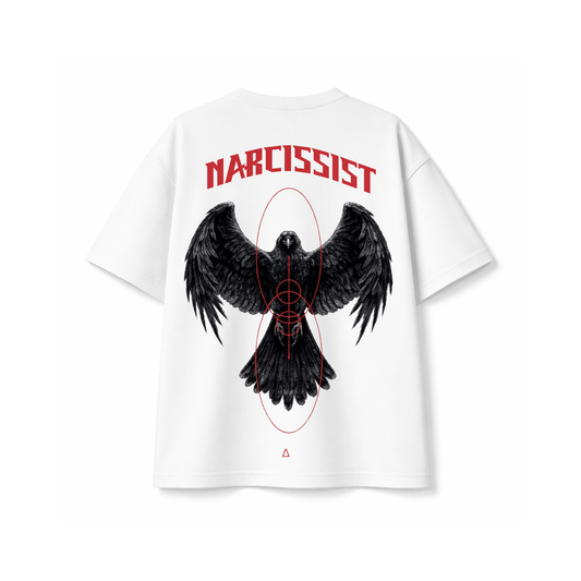 Narcissist Raven Oversized T-Shirt | Streetwear Graphic Tee for Men