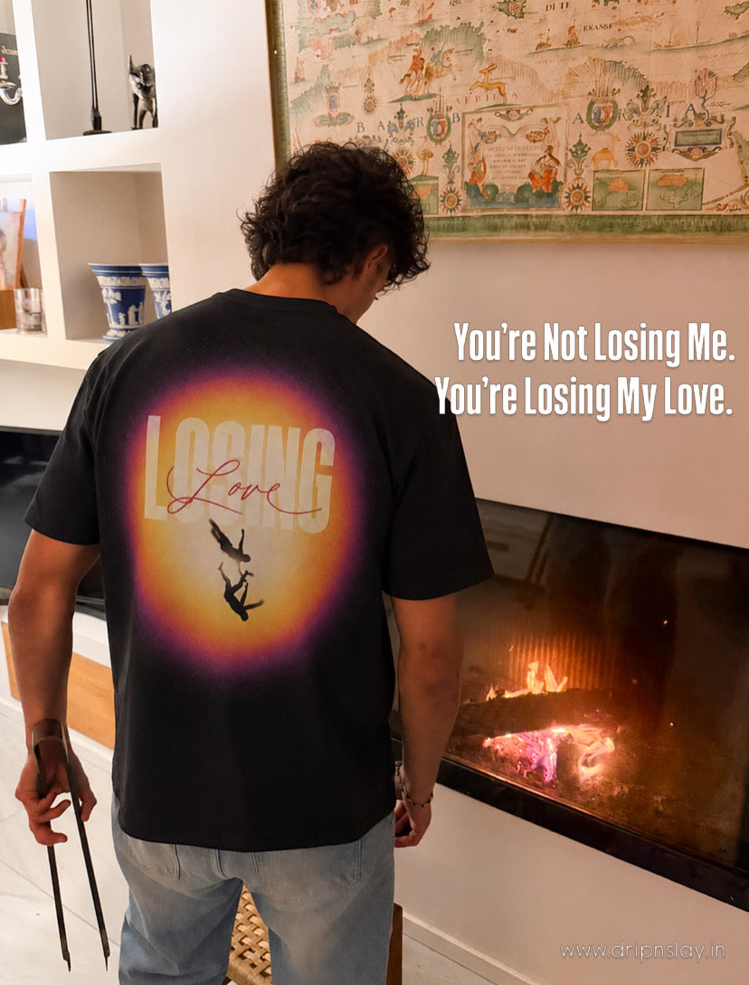 Losing Love Oversized Graphic T-Shirt