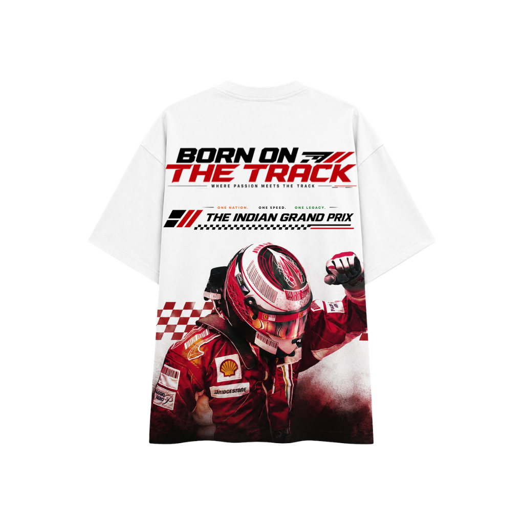 Born On The Track Oversized T-Shirt | Premium Motorsport Streetwear India
