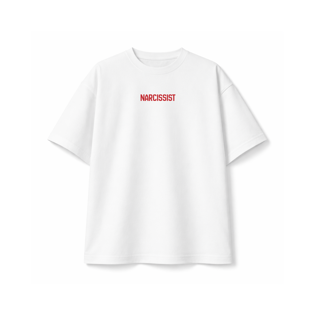 Narcissist Raven Oversized Tee – Dark Streetwear Graphic T-Shirt | Drip N Slay