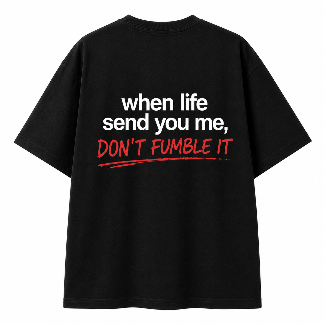 Don’t Fumble It Oversized Graphic T-Shirt