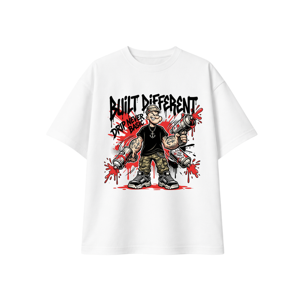 Built Different Oversized Graphic T-Shirt