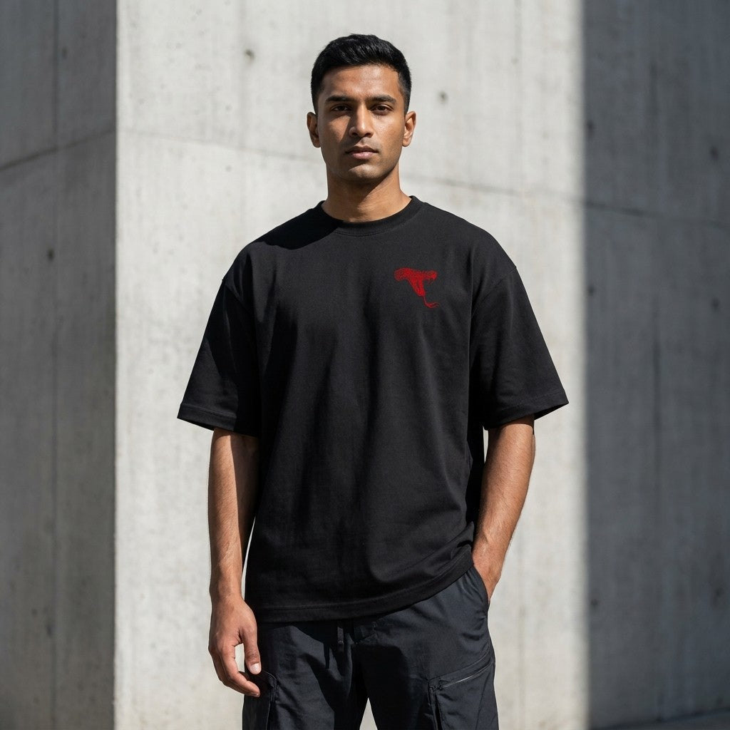 Venom – Snake Graphic Oversized T-Shirt | Dark Power Collection