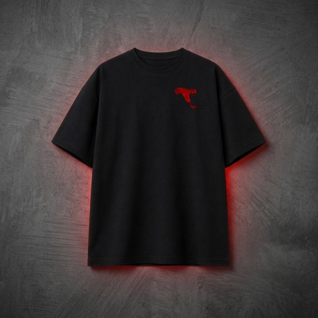 Venom – Snake Graphic Oversized T-Shirt | Dark Power Collection
