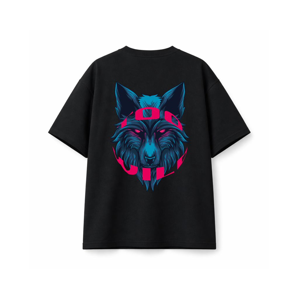 Wolf Graphic Oversized T-Shirt | Dark Power Collection