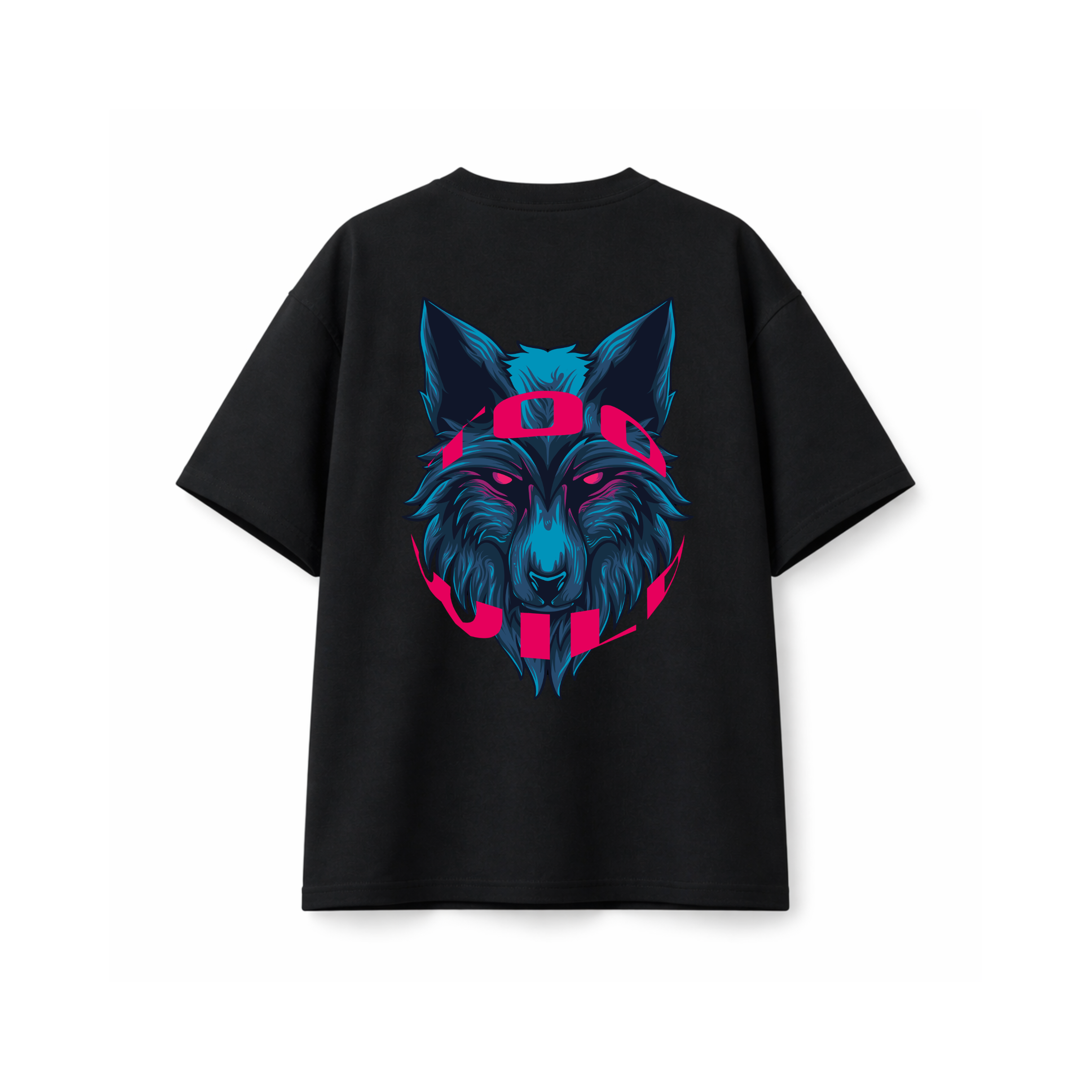 Wolf Graphic Oversized T-Shirt | Dark Power Collection