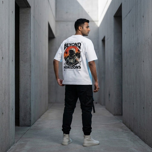 Beyond Horizons Oversized T-shirt – White