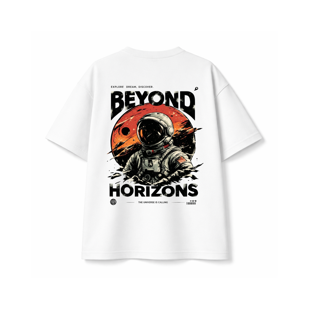 Beyond Horizons Oversized T-shirt – White