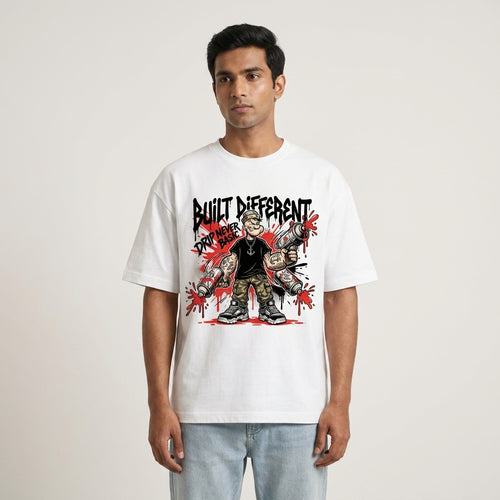 Built Different Oversized Graphic T-Shirt