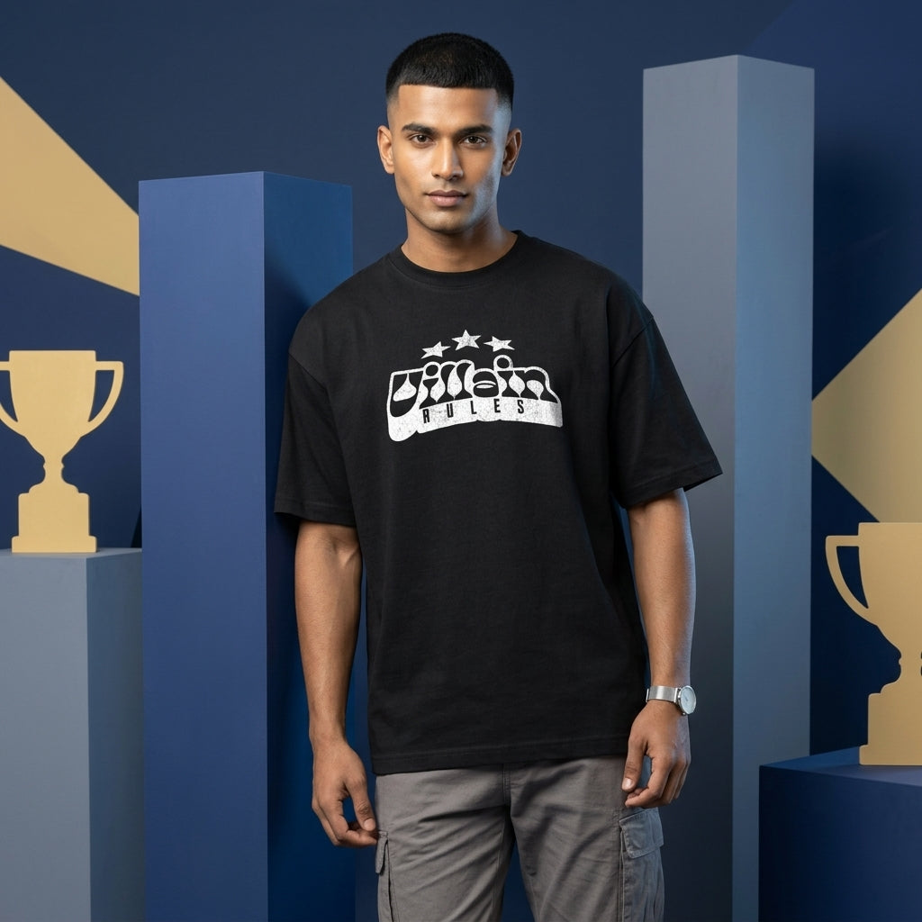 Villain Arc Typography Oversize T-shirt