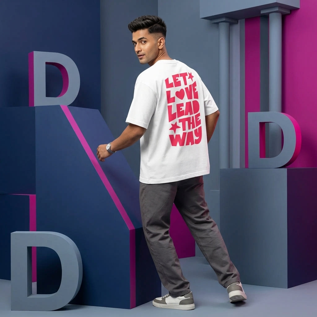 Lover Typography Oversize T-shirt